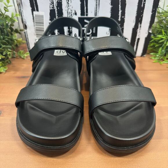 DV by Dolce Vita Women's Argyle Strap Sandals Black Size 6 - Picture 3 of 8
